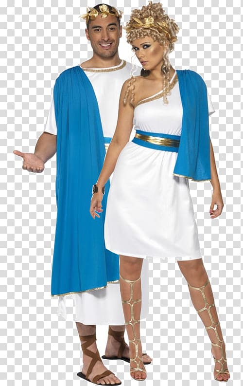 Women\'s Smiffys Roman Beauty Costume Women\'s Smiffys Roman Beauty Costume Toga Clothing, long sleeve goddess dress transparent background PNG clipart