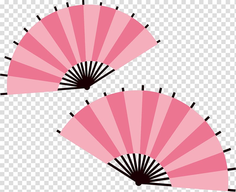 pink handfan template, Culture of Japan, Japan fan transparent background PNG clipart