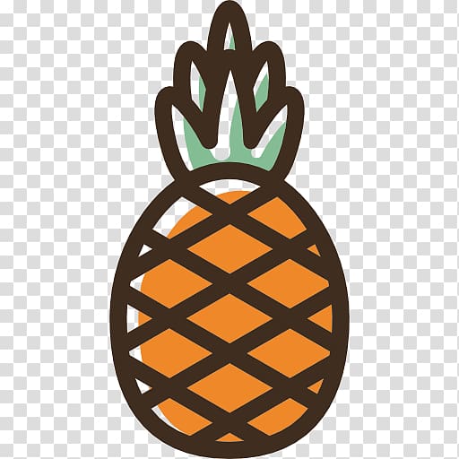 Pineapple Scalable Graphics Icon, A yellow pineapple transparent background PNG clipart
