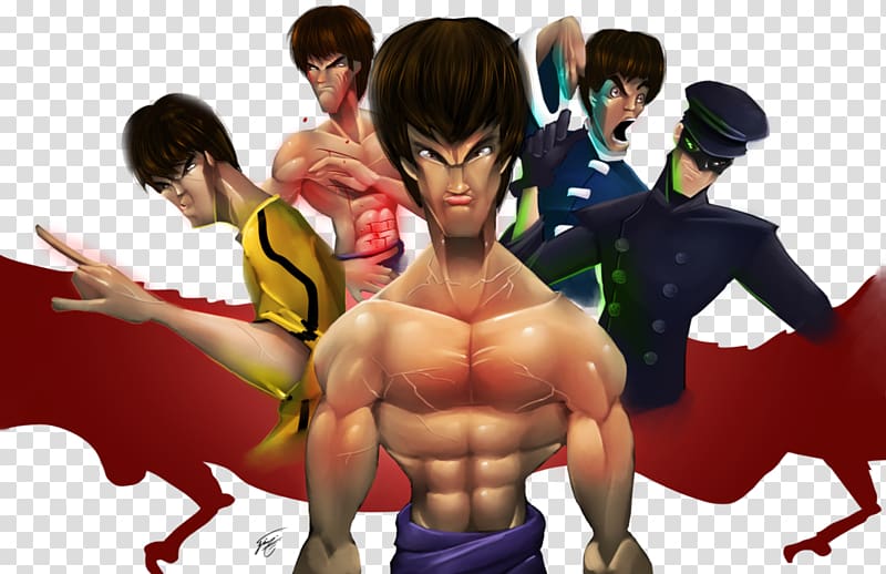 Anime Male Drawing Animated cartoon Animation, bruce lee transparent background PNG clipart