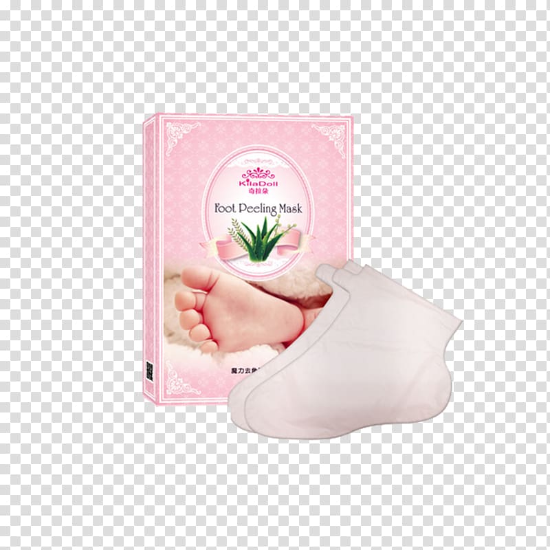 Foot Taobao Membrane Exfoliation Hair coloring, Pink foot mask transparent background PNG clipart