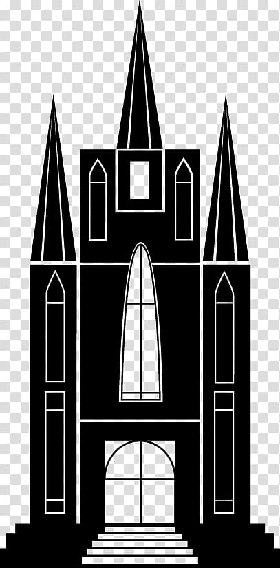 Silhouette Architecture , Catholic Church silhouette material transparent background PNG clipart