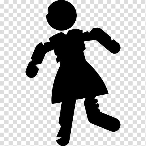 Silhouette , Zombie woman transparent background PNG clipart