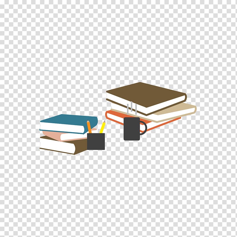, books and tea transparent background PNG clipart