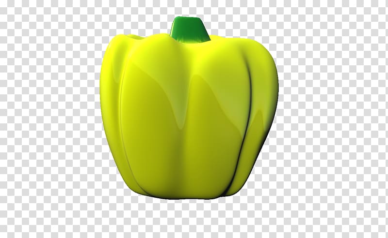 Green Product design Fruit, yellow pepper transparent background PNG clipart