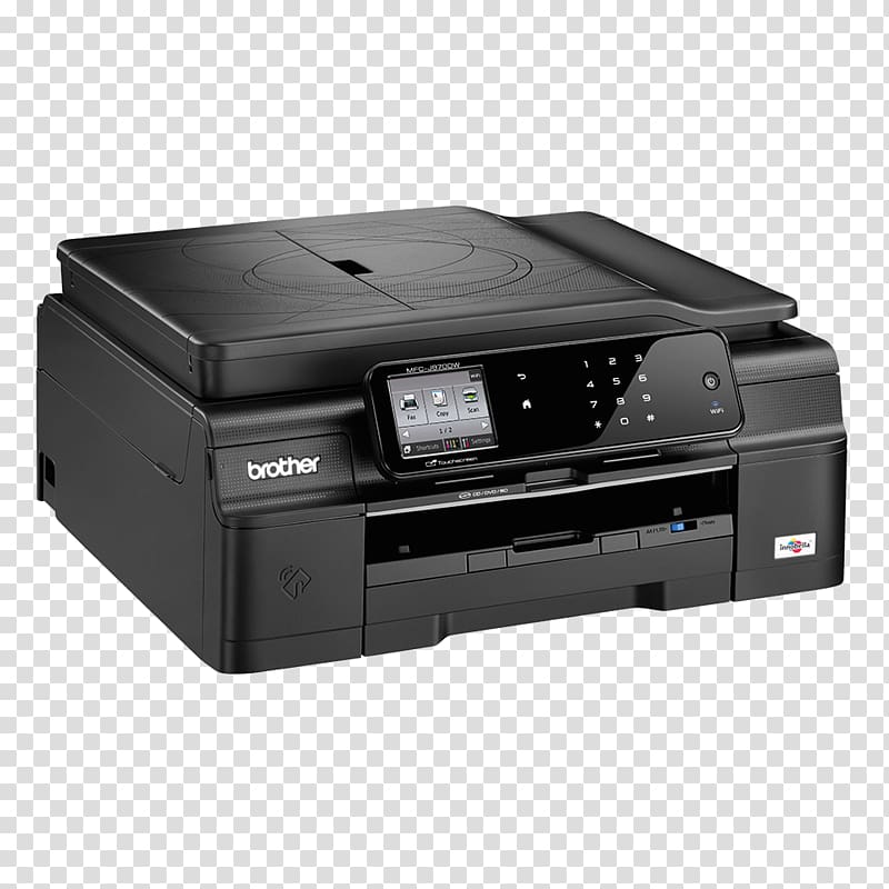 Multi-function printer Inkjet printing Brother Industries scanner, printer transparent background PNG clipart