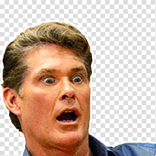 Chin Sticker Cheek Telegram Mouth, david hasselhoff transparent background PNG clipart