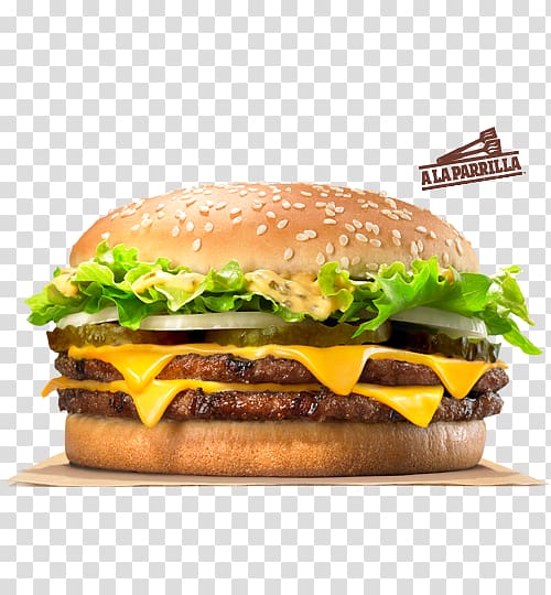 Big King Hamburger Whopper BK XXL Cheeseburger, burger king transparent background PNG clipart