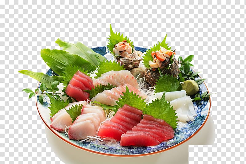 Owase Sushi Sashimi Seafood Japanese Cuisine, Fish Salad transparent background PNG clipart