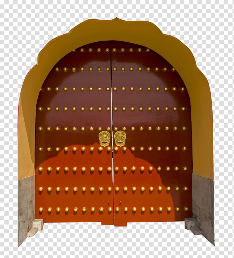 China City gate Door, Chinese characteristic antique city gate transparent background PNG clipart