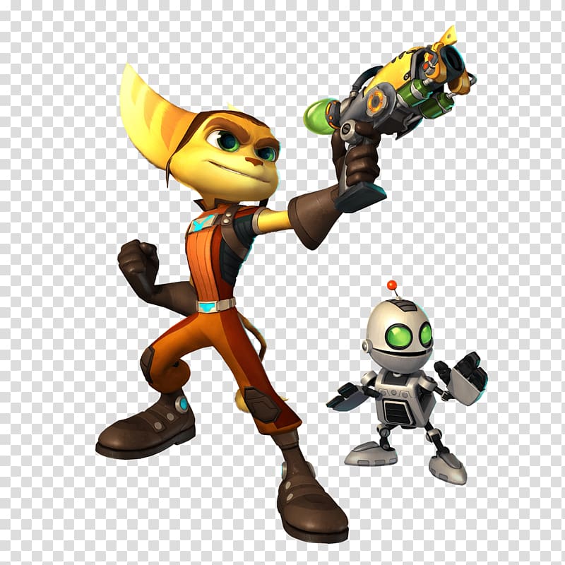 Ratchet and Clank illustration, Ratchet Clank Duo transparent background PNG clipart