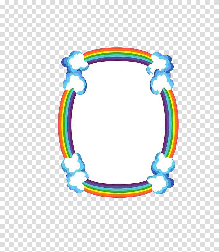 rainbow illustration, TIFF Rainbow, Rainbow Border transparent background PNG clipart