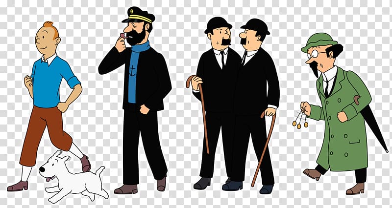 Captain Haddock The Adventures of Tintin Thomson and Thompson Snowy, Tin transparent background PNG clipart