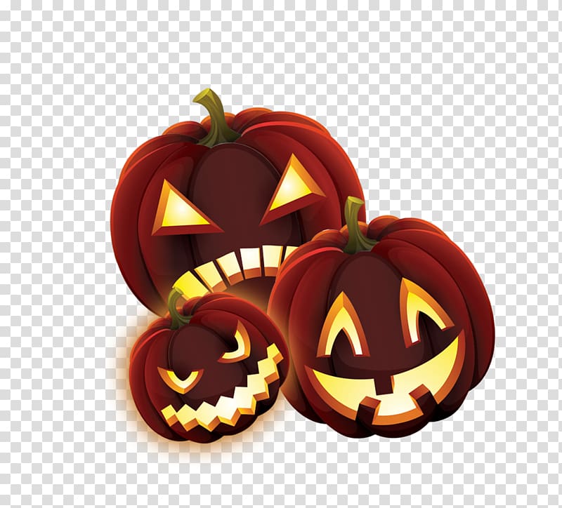 Jack-o-lantern Calabaza Halloween, pumpkin lantern transparent background PNG clipart