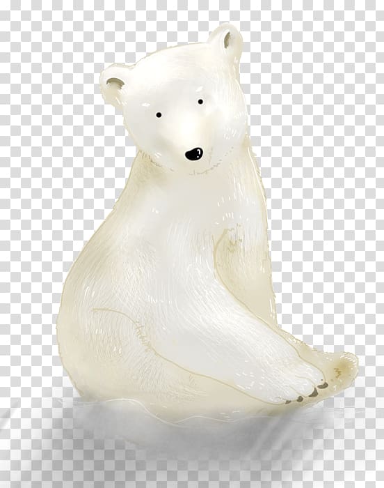 Polar bear Figurine Snout Terrestrial animal, Bear transparent background PNG clipart