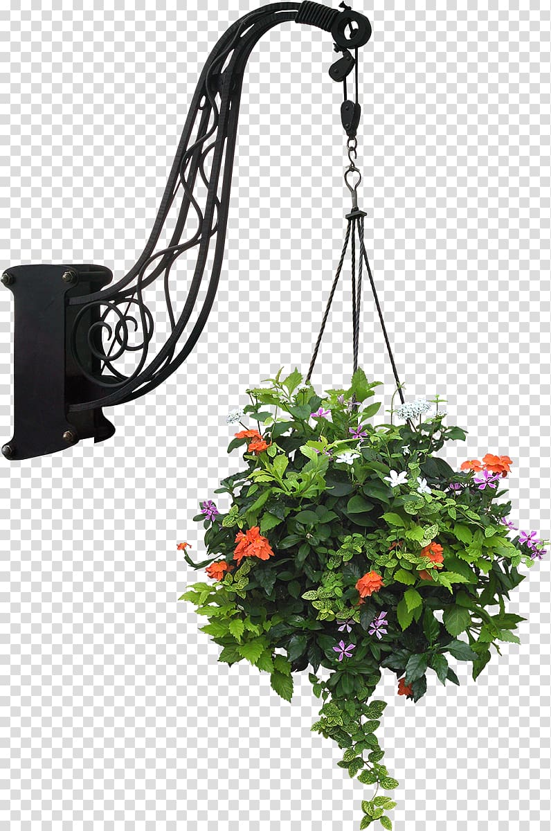 Garden Flowerpot Plants Basket, flower transparent background PNG clipart