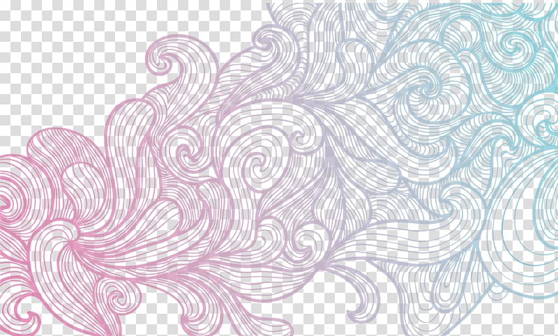 red , Euclidean Line Gradient Shading, The gradient hand-painted shading transparent background PNG clipart
