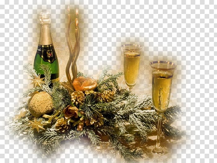 Champagne Old New Year Novy God Holiday, champagne transparent background PNG clipart