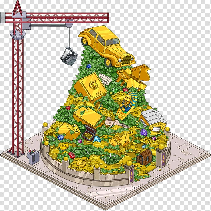 The Simpsons: Tapped Out Mr. Burns The Simpsons Game Money, Money Mountain transparent background PNG clipart