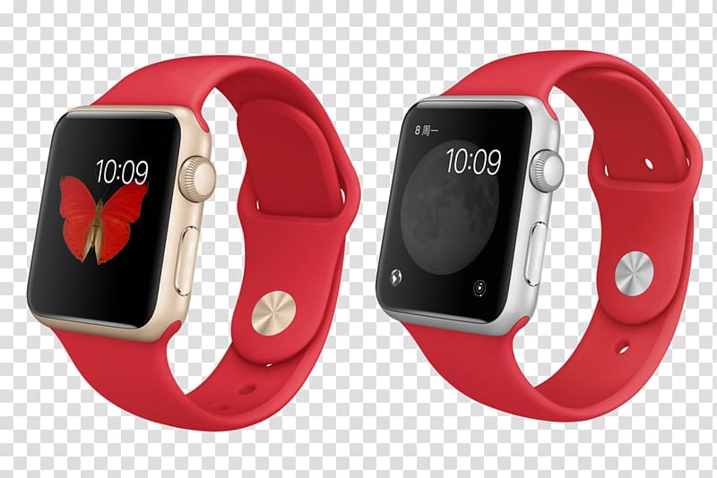 Apple Watch Series 3 Apple Watch Series 2 Chinese New Year, Red watches transparent background PNG clipart