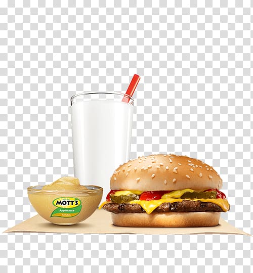 Cheeseburger Whopper Hamburger Big King Veggie burger, melted cheese transparent background PNG clipart