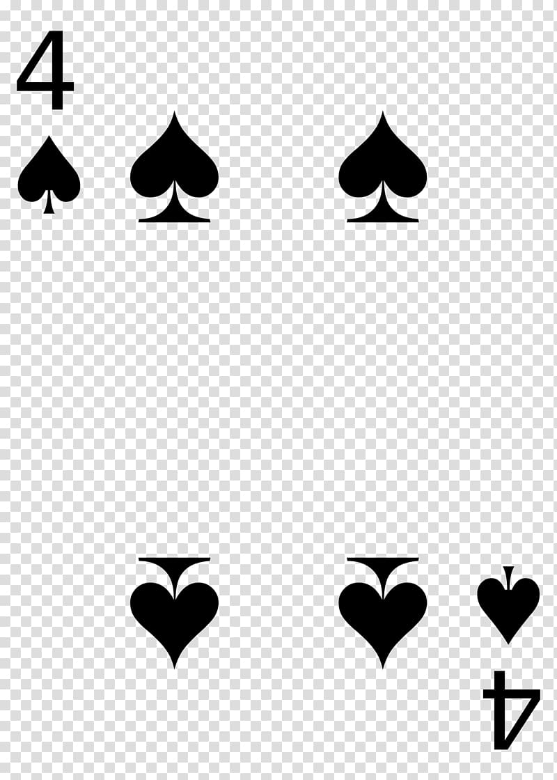 Playing card Four card poker Joker Standard 52-card deck Three card poker, spade transparent background PNG clipart