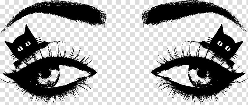 Eyelash extensions Face Halloween Eyebrow Monster, Ya transparent background PNG clipart