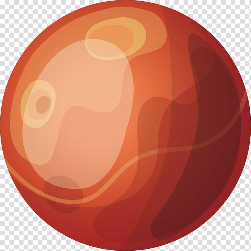 Red Circle Planet, Red planet transparent background PNG clipart