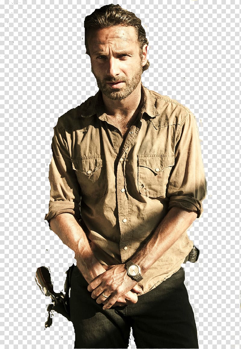 Andrew Lincoln Rick Grimes The Walking Dead Carl Grimes Negan, the walking dead transparent background PNG clipart