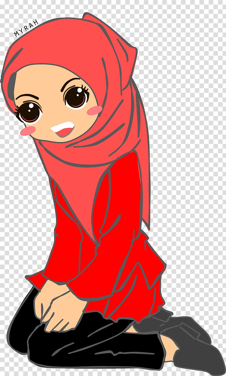 Muslim Hijab Fiqh, Banner doodle transparent background PNG clipart