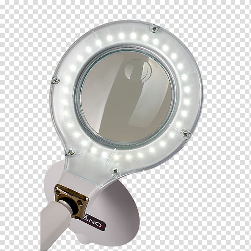 Light Balanced-arm lamp LED Magnifying Desk Lamp Lampe de bureau, magnifier lamp transparent background PNG clipart