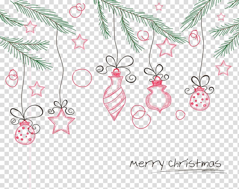 Christmas lights Christmas decoration, Christmas pine branches and Christmas transparent background PNG clipart