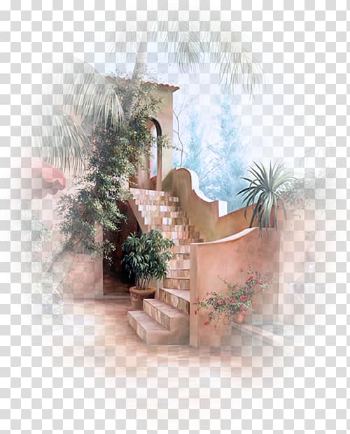 English landscape garden English landscape garden Stairs, others transparent background PNG clipart