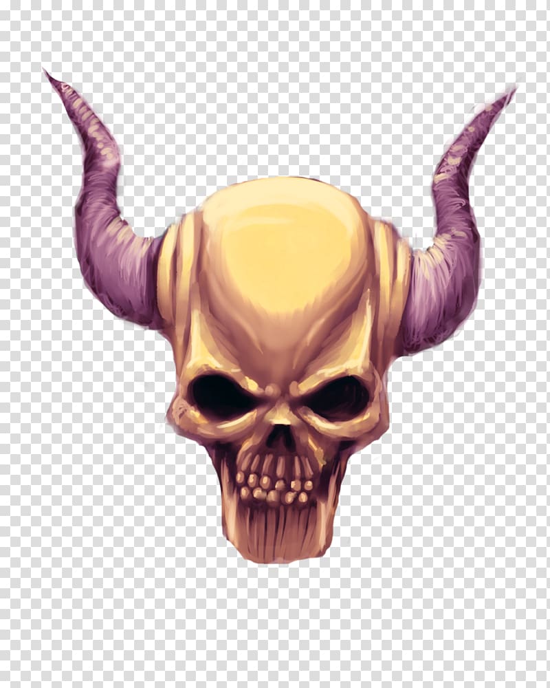 Skull Demon Drawing Devil, skull transparent background PNG clipart