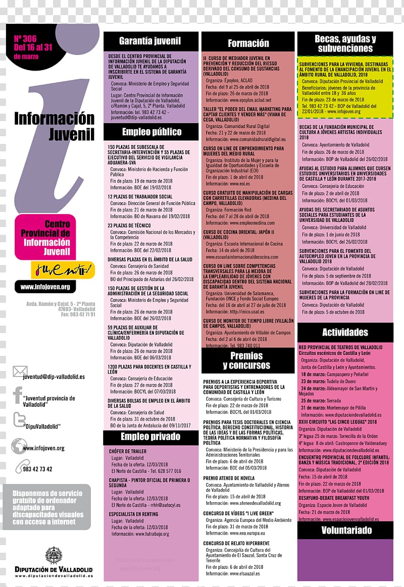 Text Poster Information , premios juventud transparent background PNG clipart