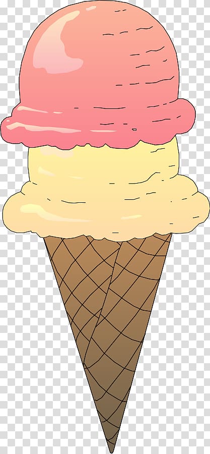 Neapolitan ice cream Ice cream cone Sundae, Cream transparent background PNG clipart