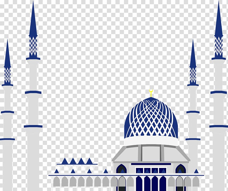 white and blue church illustration, Eid Mubarak Eid al-Fitr Eid al-Adha Wish Ramadan, Islam transparent background PNG clipart