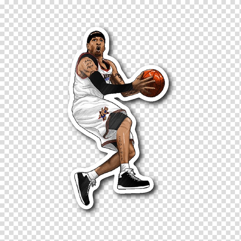Sticker Die cutting Polyvinyl chloride Slam dunk Basketball, allen iverson transparent background PNG clipart