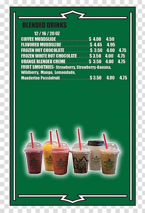 Poster, menu board transparent background PNG clipart