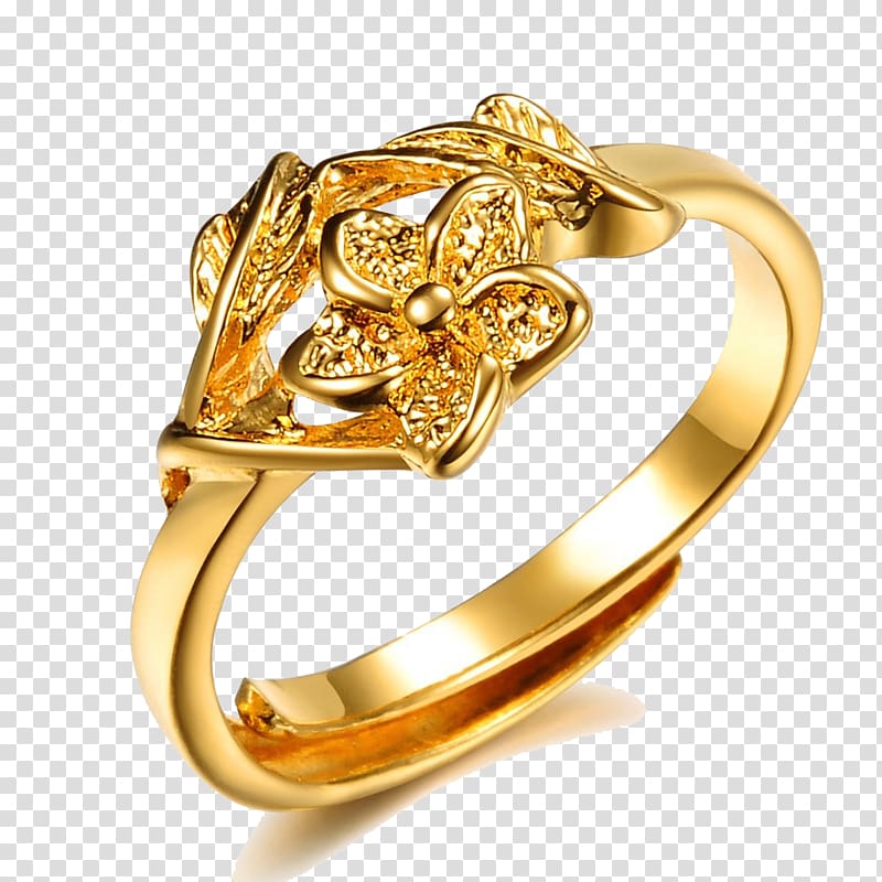 gold-colored ring, Jewellery Gold Earring Diamond, Gold Rings HD transparent background PNG clipart