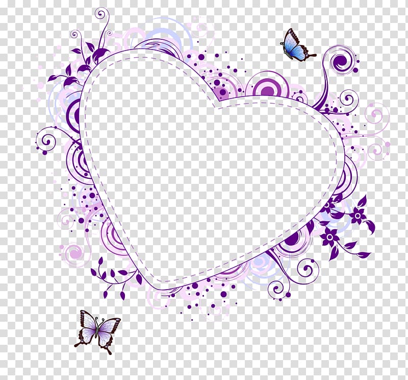 Frames Heart , pink border transparent background PNG clipart