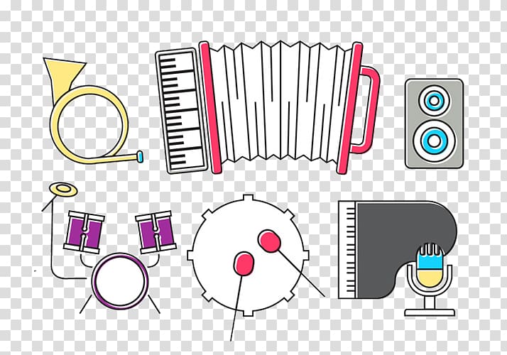 Musical instrument Drum, Stereo microphone drum accordion transparent background PNG clipart