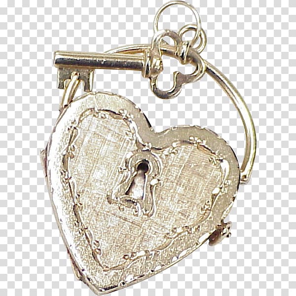 Locket Charms & Pendants Jewellery Heart Key, gold heart transparent background PNG clipart