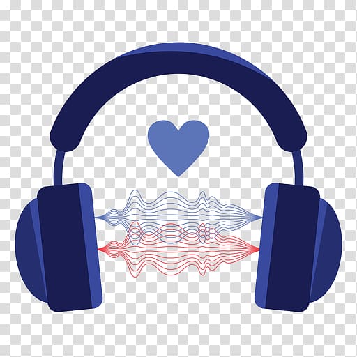 Headphones Computer Icons Sound Portable Network Graphics Audio, Sound Wave I Love You transparent background PNG clipart