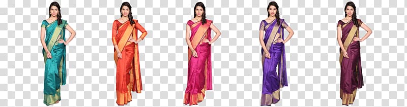 Sari Silk Cotton Female Navel, Silk Saree transparent background PNG clipart