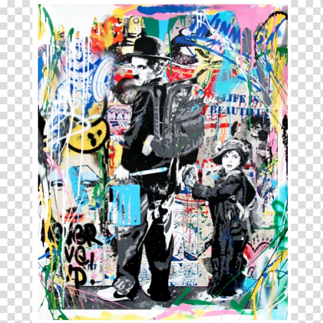 Modern art Street art Artist Painting, Mr Brainwash transparent background PNG clipart