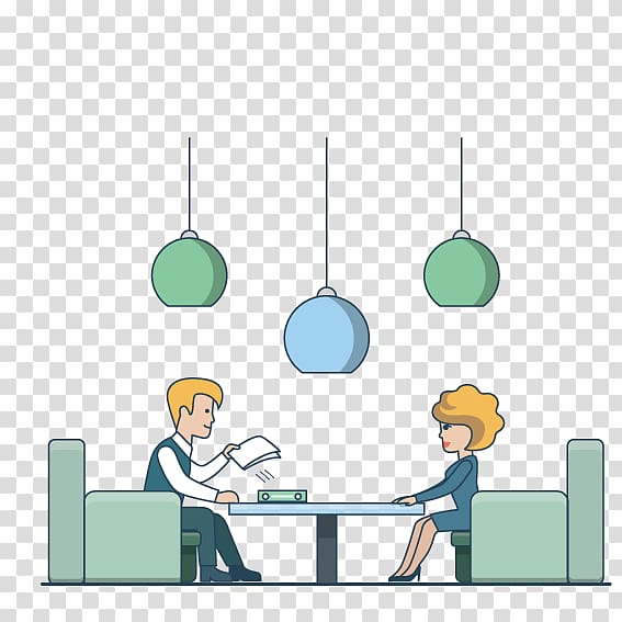 , On the work under the lamp colleagues transparent background PNG clipart