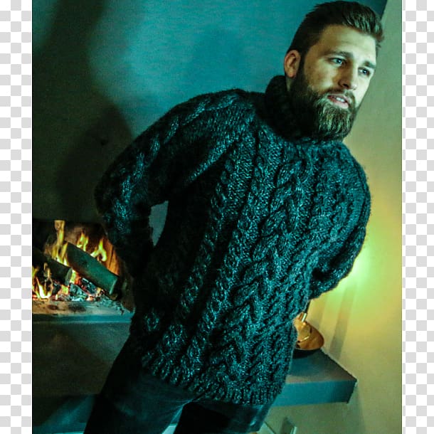 Cardigan T-shirt Knitting Wool Beard, Mr right transparent background PNG clipart
