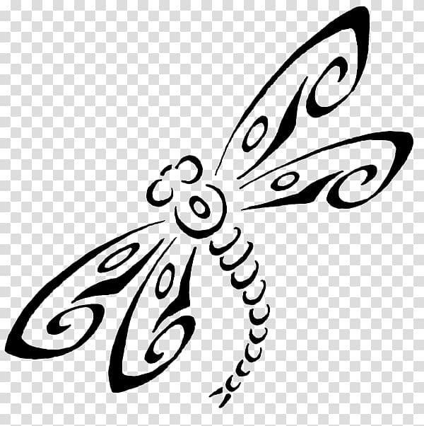 Tattoo Drawing , dragon fly transparent background PNG clipart