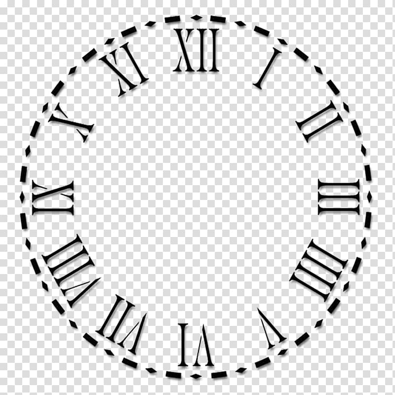 roman numeral-themed clock, Clock face Roman numerals Numeral system, clock transparent background PNG clipart